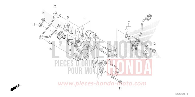 REDUCTION GEAR for X-ADV 750 GRAND PRIX RED (R380) from 2024